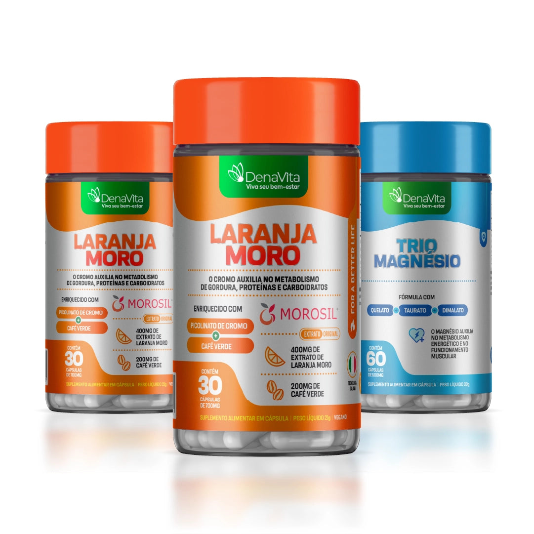 Laranja Moro Morosil®, Picolinato de Cromo e Café Verde