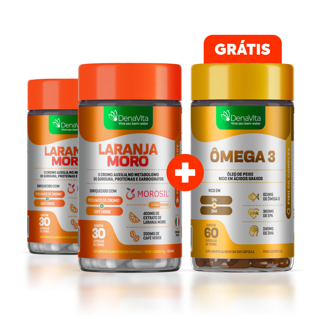 Compre 2 Laranja Moro - Ganhe 1 Ômega 3