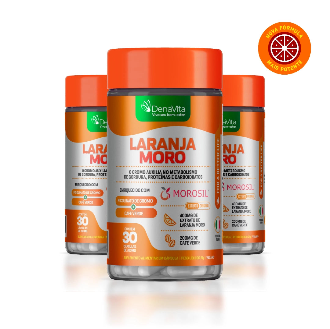 Laranja Moro Morosil®, Picolinato de Cromo e Café Verde