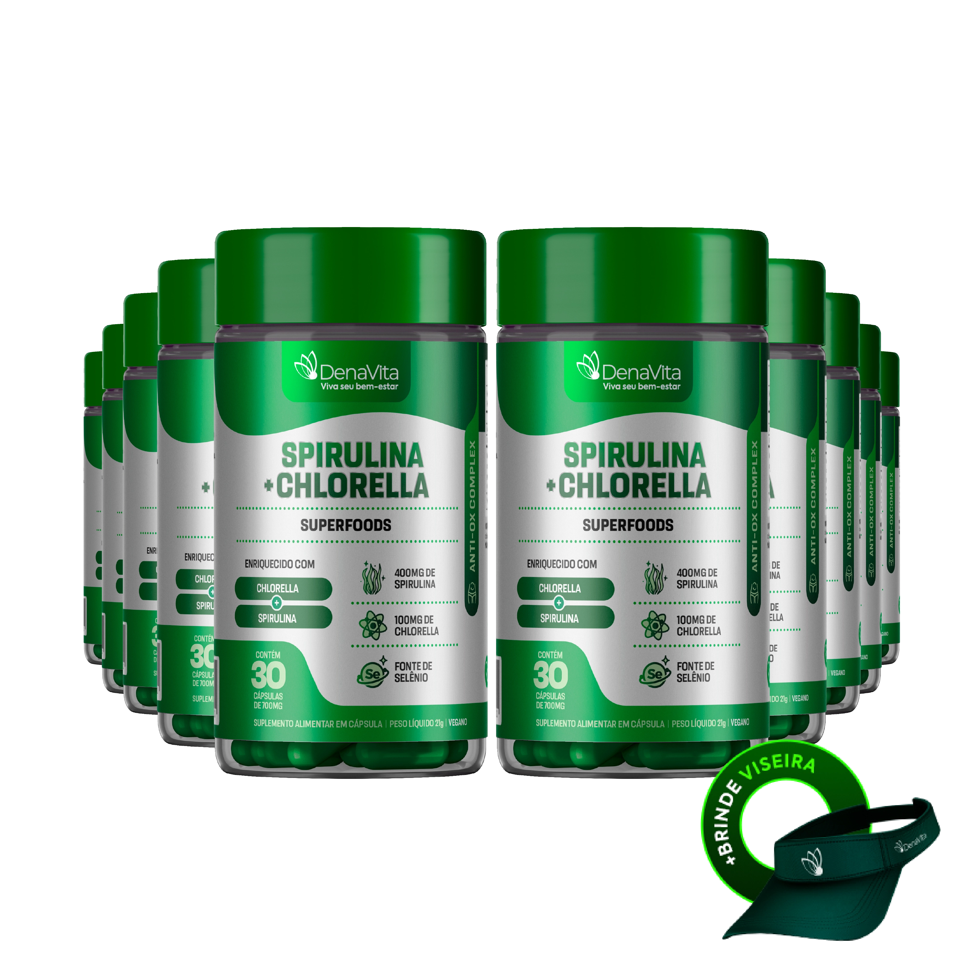 Spirulina com Chlorella